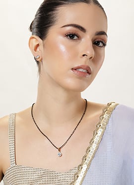 Golden Plated Kundan Beads Mangalsutra