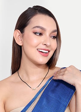 Golden Plated Stone And Beads Mangalsutra