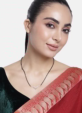 Golden Plated Stone And Beads Mangalsutra