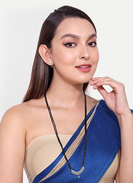 Golden Plated Stone And Beads Mangalsutra