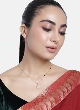 Golden Plated Stone Mangalsutra