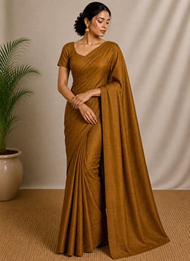 Golden Tissue Hand Woven Saree