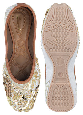Golden Womens Indian Ethnic Footwear