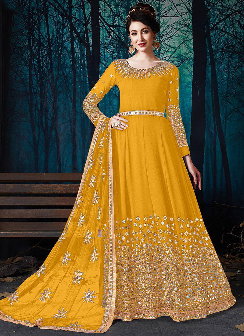 mirror work anarkalis online