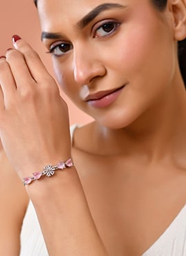 Gorgeous Pink Stone Adjustable Bracelet