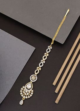 Graceful Gold Kundan Stones Mangtikka