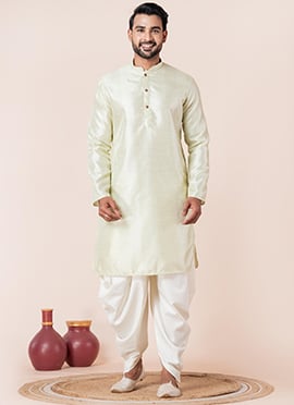 Graceful Green Silk Blend Embroidered Kurta Pyjama