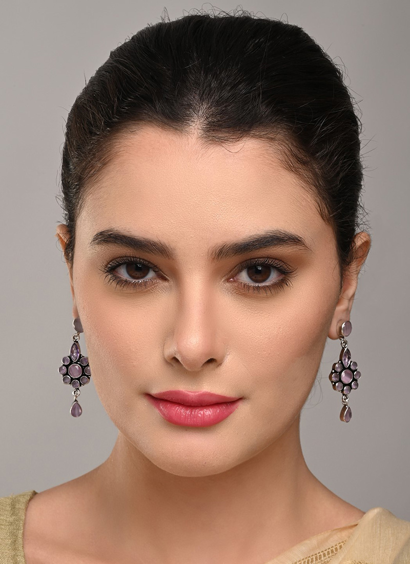 Graceful Pink Stone Drops After Six Wear