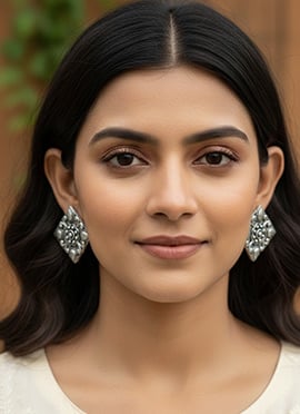 Graceful Silver Drop Earrings