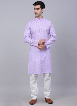 Grand Blended Cotton Printed Kurta Pyjama