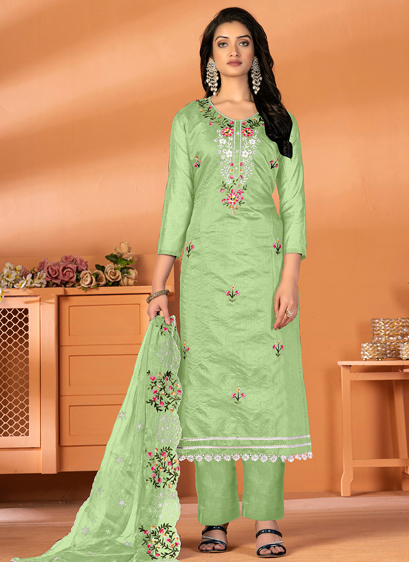 Buy Salwar Kameez Straight Pant Suit For Wedding & Bridal
