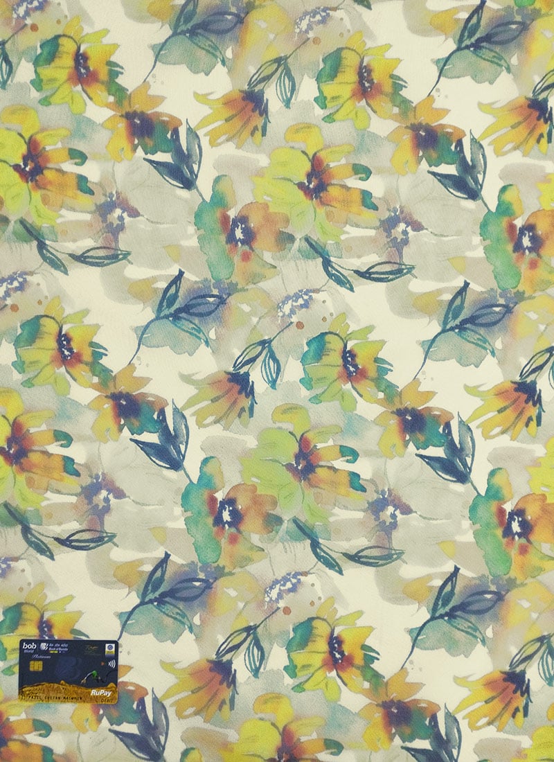 Yellow Organza Fabric