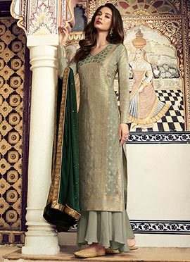 silk palazzo suits