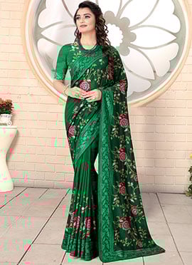 Green Art Silk Saree