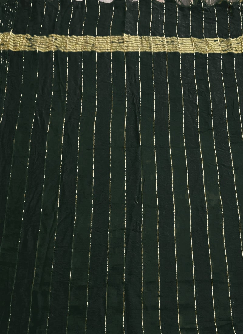 Green Art Silk Zari Dupatta After Six Wear