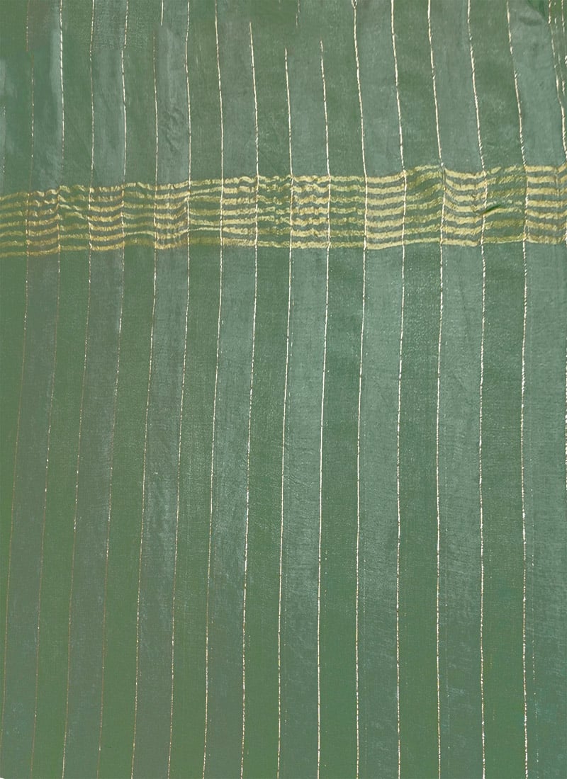 Green Cotton Zari Dupatta After Six Wear