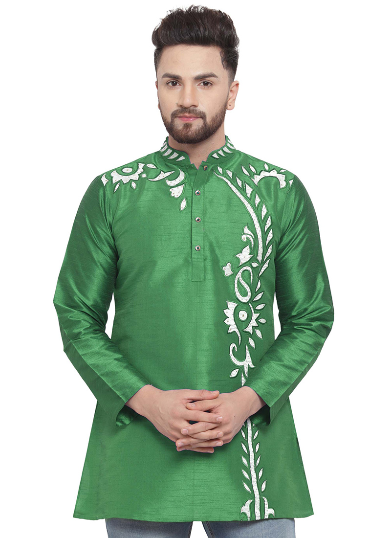 kurta in green colour