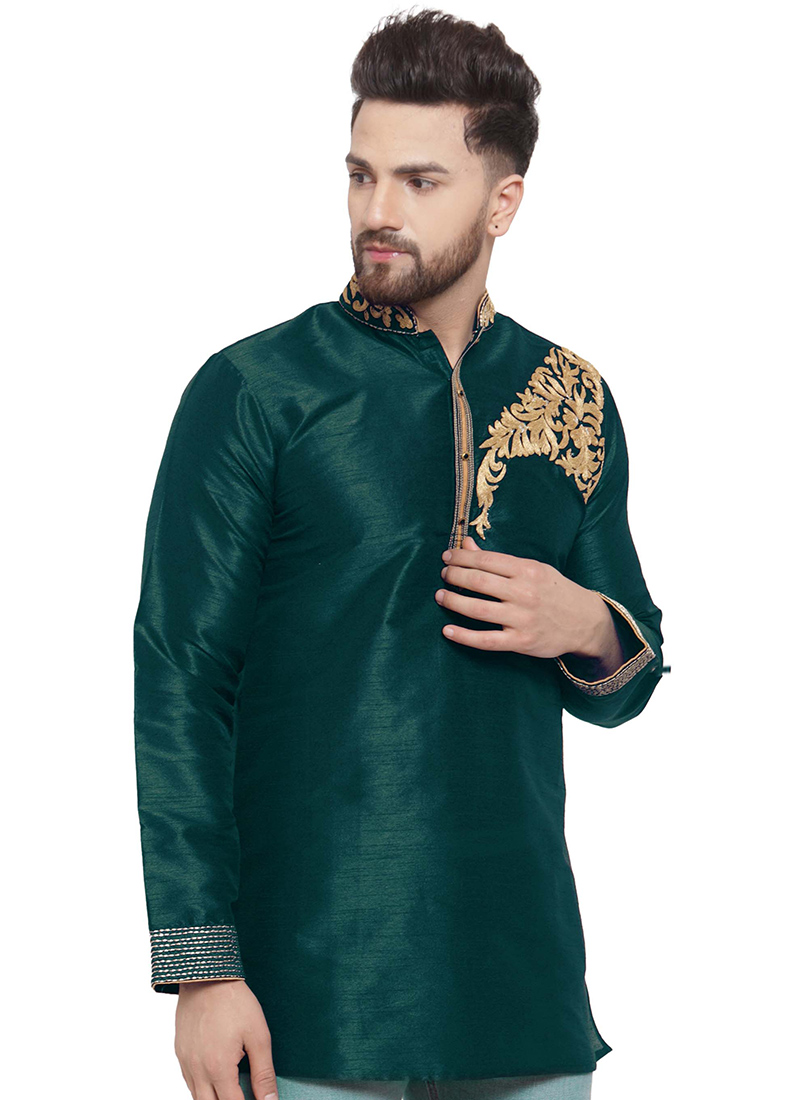 kurta in green colour