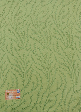 Green Embroidered Net Fabric