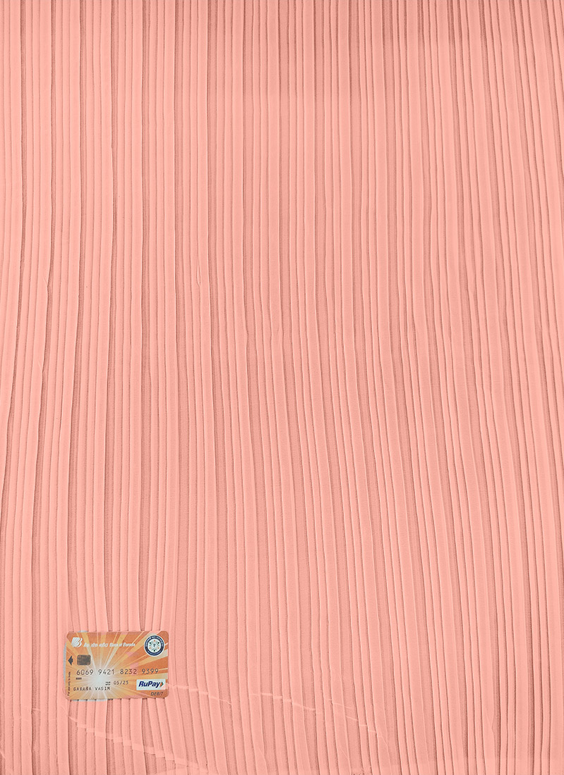 Peach Georgette Fabric