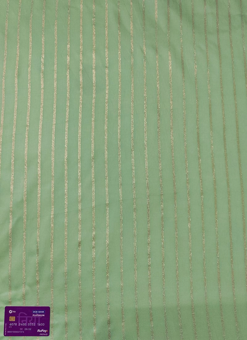 Green Jacquard Nylon Fabric