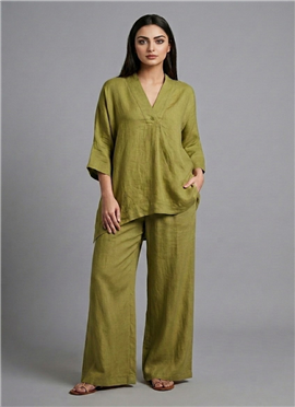 Green Meadow Flow Cotton Co Ord Set