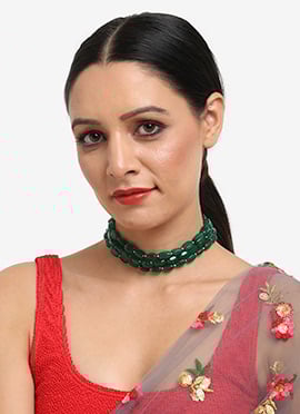 Green Moti Choker
