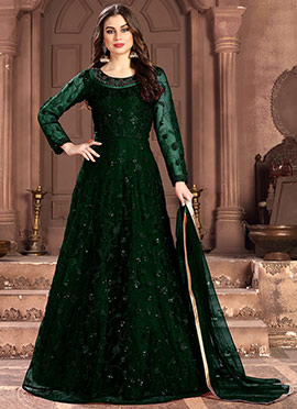 green net gown