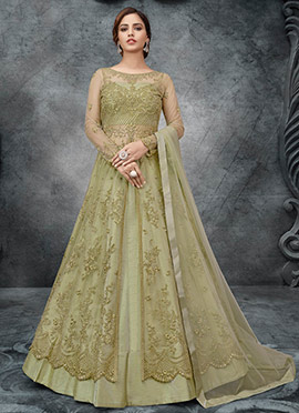 net wala long dress