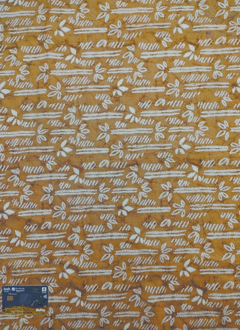 Green Printed Art Silk Cotton Fabric