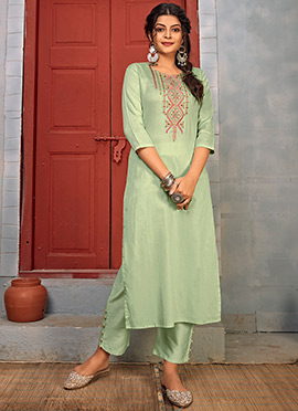 Latest Kurta Straight Pant Set Online