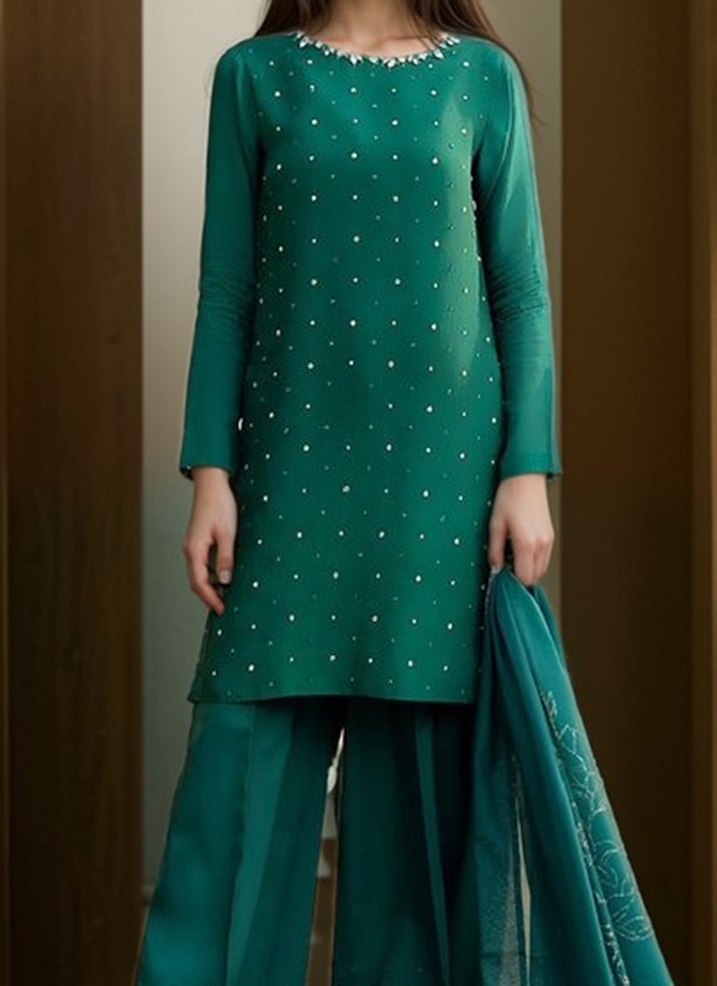 Green Tajmahal 2 Designer Salwar Kameez main image 0