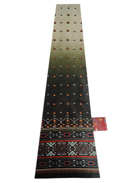 Green Taffeta Digital Print Kali