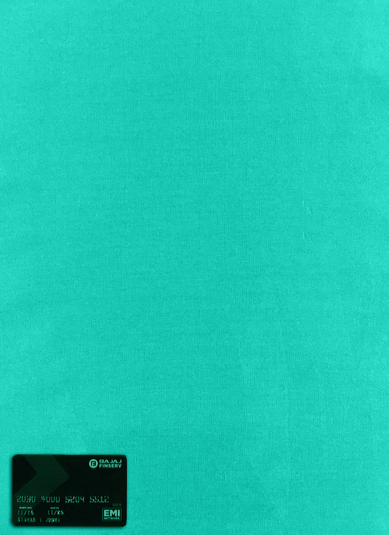 Green Taffeta Painted Fabric