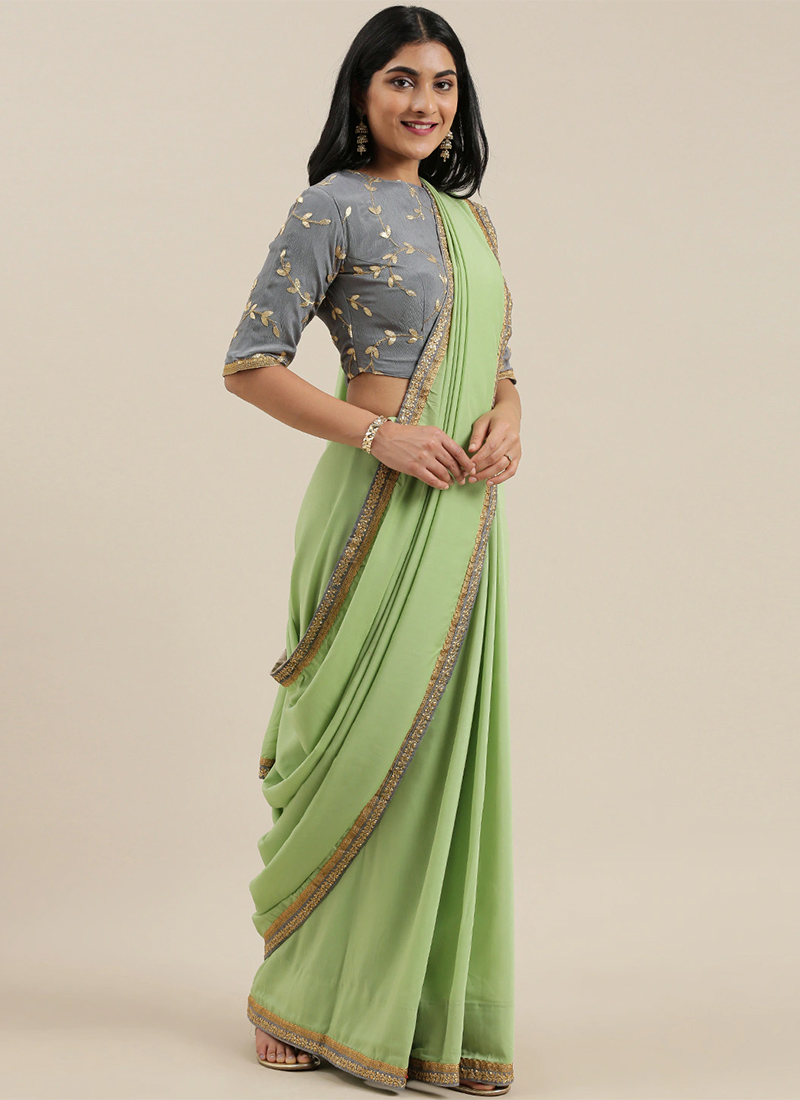 border saree dress