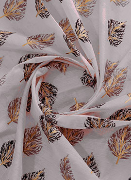 Lilac Hint Chanderi Silk Fabric