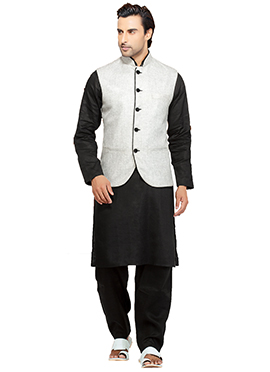 pathani kurta black image