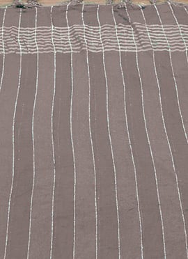 Grey Silk Zari Dupatta