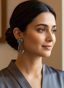 Heritage Silver Oxidised Drop