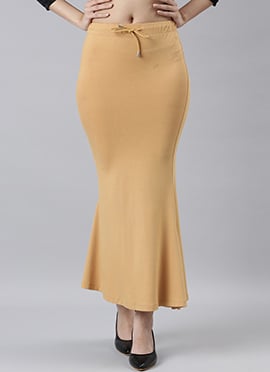 Honey Mustard Women Saree Skirt