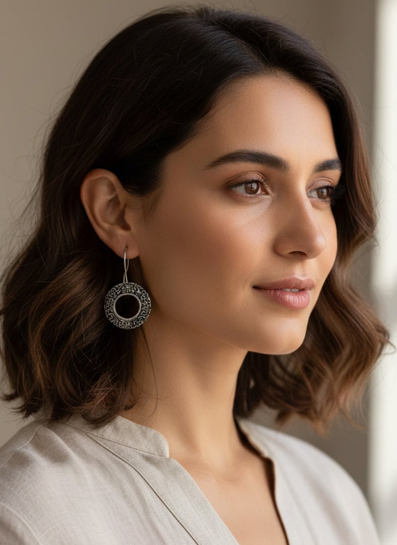 Iconic Silver Oxidised Drop After Six Wear