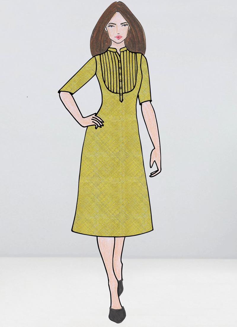 kurti drawing