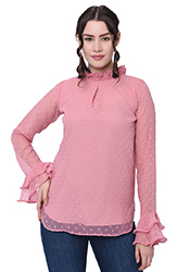 chiffon western tops