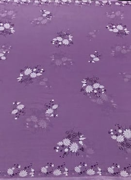 Lavender Chiffon Digital Print Dupatta