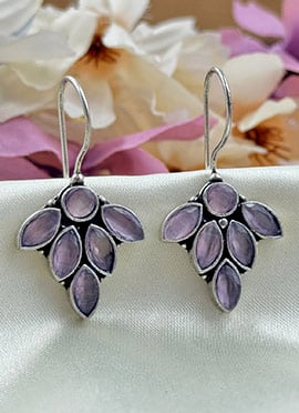 Lavender Kundan Drops