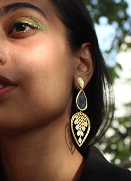 Light Blue Beads Danglers