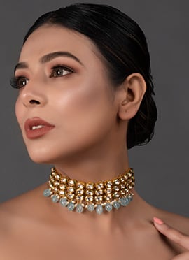 Light Blue Choker Set