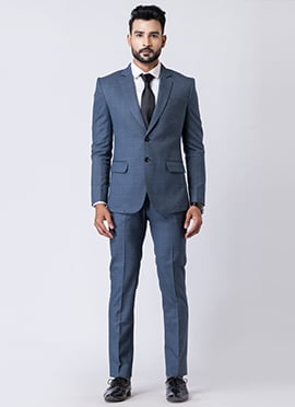 Light Blue Men Suit