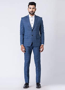 Light Blue Men Suit