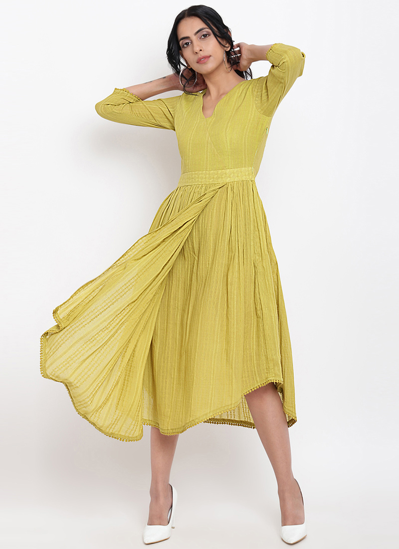 Shop Light Green Plain Dress After Six Wear Online at Best Price Cbazaar